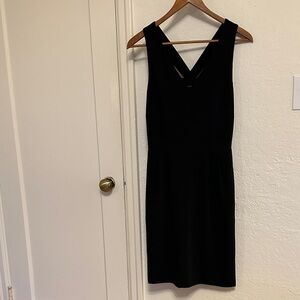 Banana Republic Elegant Black Dress with back bow